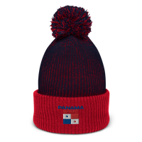 Panama Brand Embroidered Pom-Pom Beanie