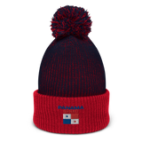 Panama Brand Embroidered Pom-Pom Beanie