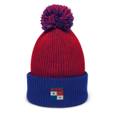 Panama Brand Embroidered Pom-Pom Beanie